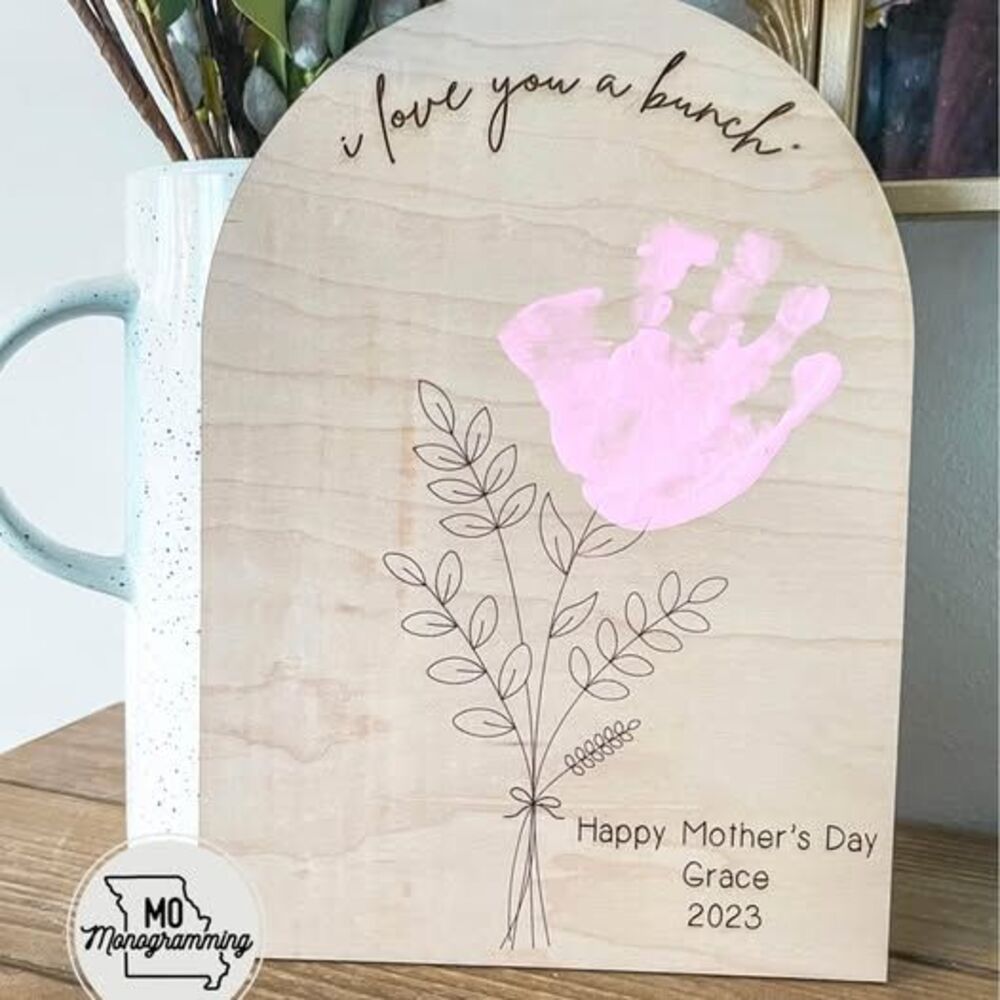 Mother’s Day handprints bouquets